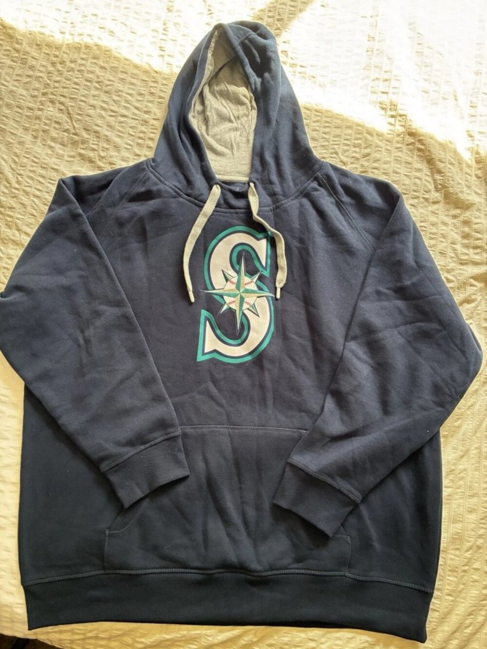 Antigua Seattle Mariners Hoodie 3XL Navy MLB Pullover Embroidered Logo